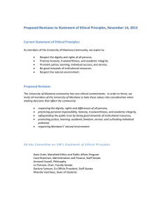 Proposed Revisions to Statement of Ethical Principles, November 14, 2013