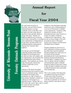 Annual Report for Fiscal Year 2004
