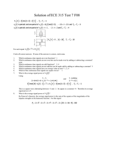 Solution of ECE 315 Test 7 F08 { }