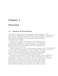 Chapter 1 Overview 1.1 Method of Presentation