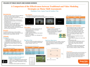 A Comparison of the Effectiveness between Traditional and Video Modeling