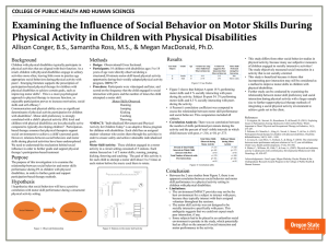 Examining the Influence of Social Behavior on Motor Skills During