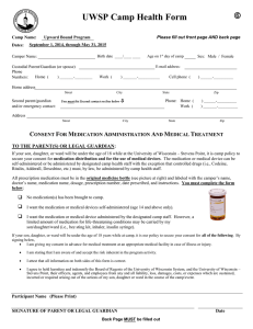 UWSP Camp Health Form