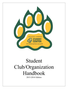Student Club/Organization Handbook