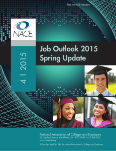 Job Outlook 2015 Spring Update 4 | 2015