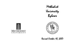 Methodist University Bylaws