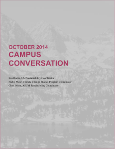 CAMPUS CONVERSATION  OCTOBER 2014