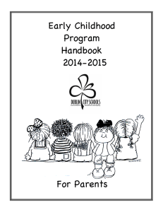 Early Childhood Program Handbook