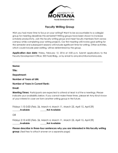 Faculty Writing Group
