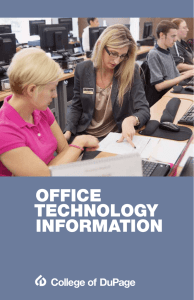 OFFICE TECHNOLOGY INFORMATION
