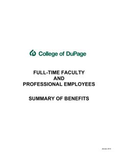 FULL-TIME FACULTY AND PROFESSIONAL EMPLOYEES