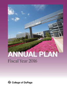 ANNUAL PLAN Fiscal Year 2016