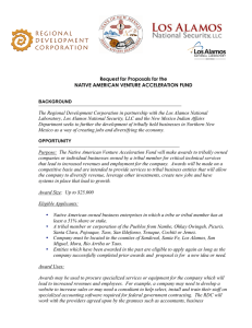 Request for Proposals for the NATIVE AMERICAN VENTURE ACCELERATION FUND