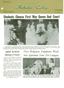 Students Choose First May Queen And Court