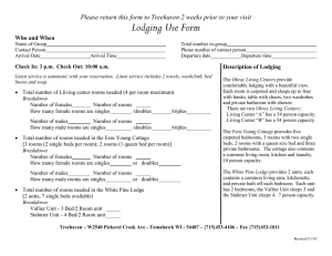 Lodging Use Form Who and When
