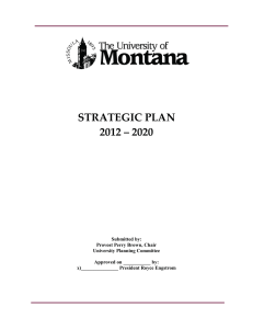 STRATEGIC PLAN 2012 – 2020