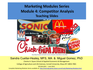 Marketing Modules Series Module 4: Competitor Analysis Teaching Slides