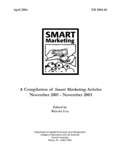 Smart Marketing November 2001 - November 2003 April 2004 EB 2004-06