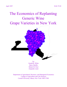 The Economics of Replanting Generic Wine Grape Varieties in New York
