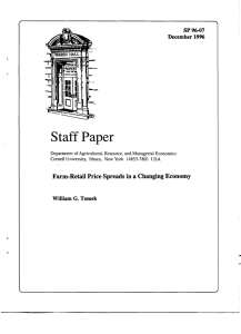 Staff Paper SP96-07 December 1996