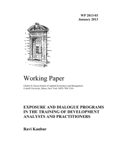 Working Paper WP 2013-03 January 2013