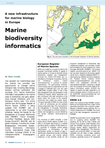 Marine biodiversity informatics A new infrastructure