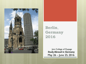 Berlin Germany 2016 May 26 – June 25, 2016