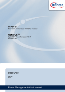 MOSFET DataSheet OptiMOS PowerManagement&amp;Multimarket