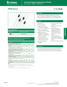 Transient Voltage Suppression Diodes P6KE Series