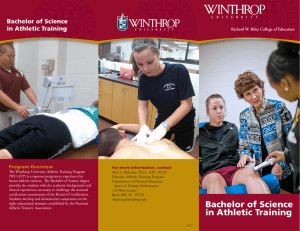 Bachelor of Science in Athletic Training Program Overview