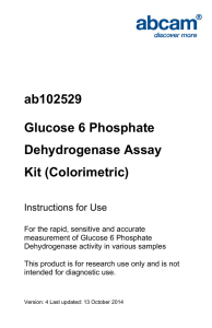 ab102529 Glucose 6 Phosphate Dehydrogenase Assay Kit (Colorimetric)