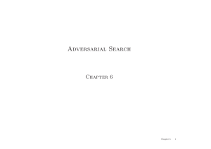 Adversarial Search Chapter 6 1