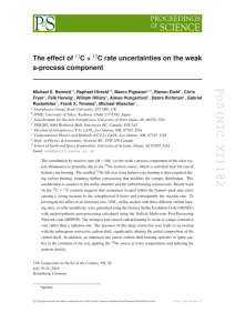 PoS(NIC XI)182 The effect of C + C rate uncertainties on the weak