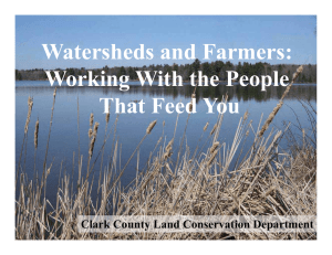 Watersheds and Farmers: Working With the People That Feed You