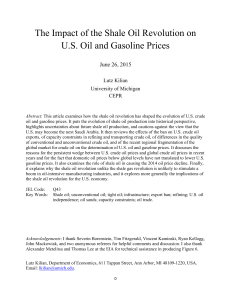 The Impact of the Shale Oil Revolution on June 26, 2015