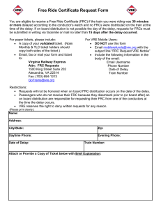 Free Ride Certificate Request Form