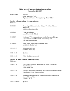 Third Annual Neuropsychology Research Day September 16, 2005