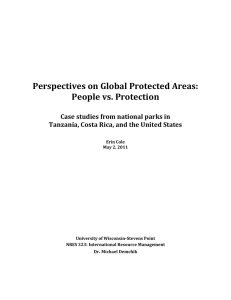 Perspectives on Global Protected Areas: People vs. Protection
