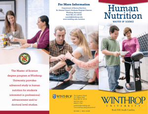 Human Nutrition For More Information