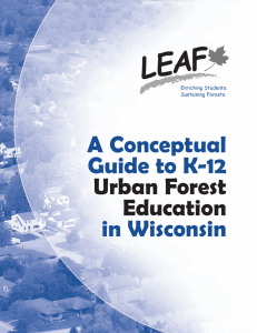 A Conceptual Guide to K-12 in Wisconsin Urban Forest