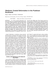 Obelionic Cranial Deformation in the Puebloan Southwest