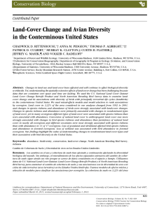 Land-Cover Change and Avian Diversity in the Conterminous United States Contributed Paper