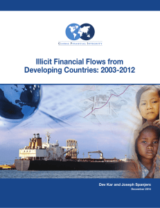 Illicit Financial Flows from Developing Countries: 2003-2012 Dev Kar and Joseph Spanjers