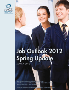 Job Outlook 2012 Spring Update MARCH 2012 ReseaRch