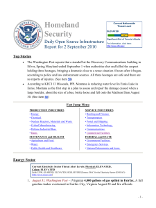 Homeland Security Daily Open Source Infrastructure Report for 2 September 2010