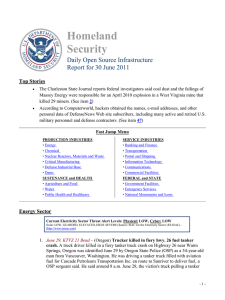 Homeland Security Daily Open Source Infrastructure Report for 30 June 2011