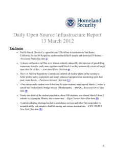 Daily Open Source Infrastructure Report 13 March 2012 Top Stories