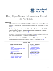 Daily Open Source Infrastructure Report 25 April 2013 Top Stories