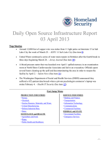 Daily Open Source Infrastructure Report 03 April 2013 Top Stories