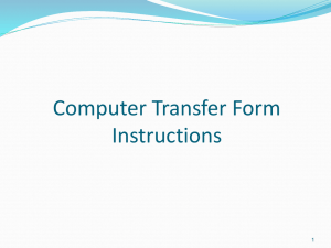 Computer Transfer Form Instructions 1